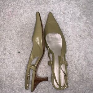 Enzo Angiolini Light Olive Slingback